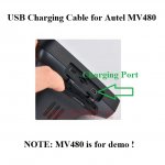 USB Charging Cable USB Data Cable for Autel MaxiVideo MV480